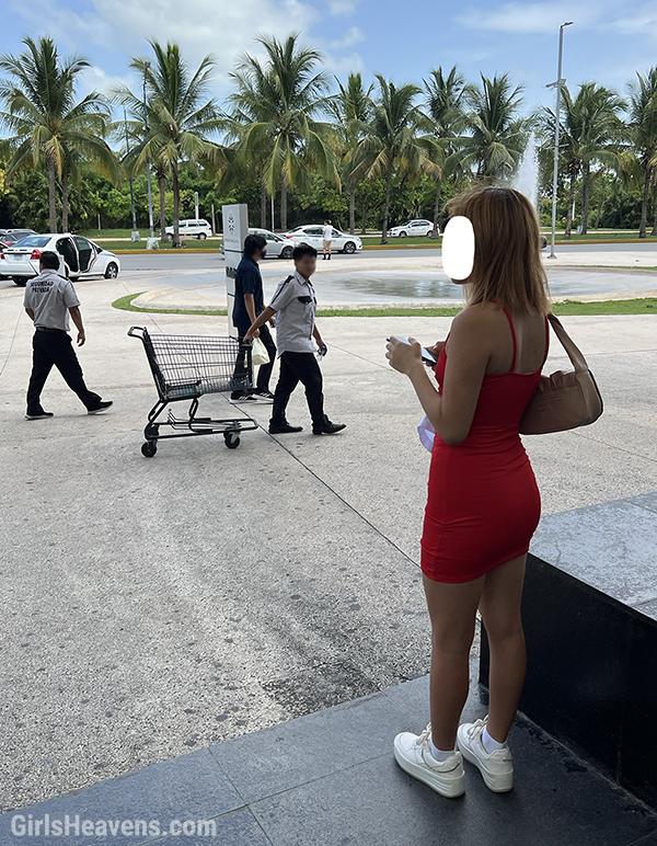 Girl in Cancun Hotel